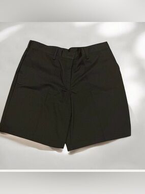 Utility Black Women's Flat-Front Shorts
